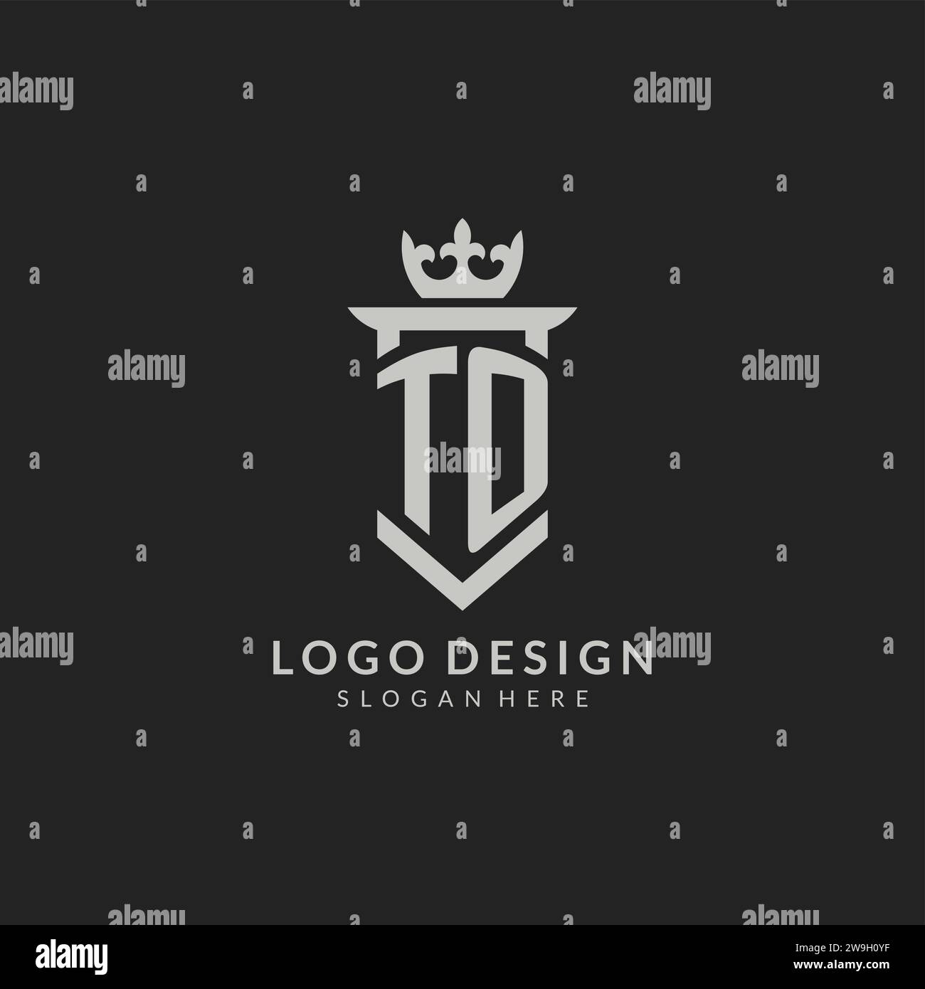 Initial shield logo Stock Vector Images - Alamy