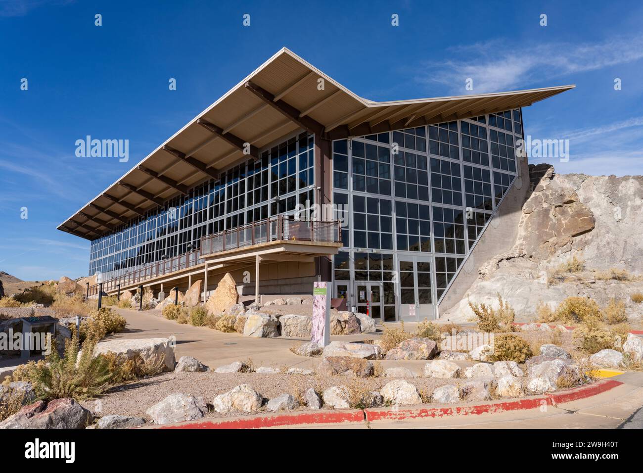 Exterior of the Quarry Exhibit Hall in Dinosaur National Monument near