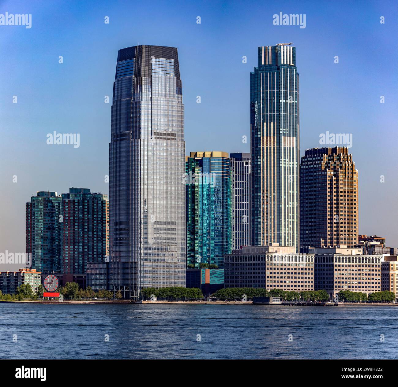 The famous New York skyline, which is about the skyscrapers of the Big