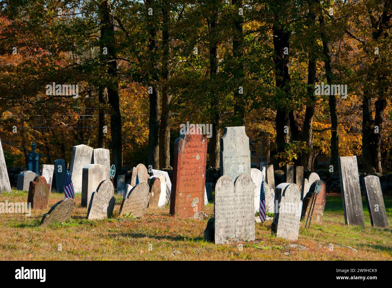 Headstones, Union Cemetery, Union, Connecticut Stock Photo Alamy