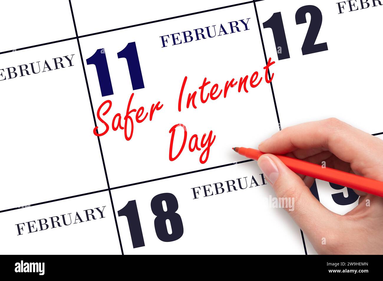 february-11-hand-writing-text-safer-internet-day-on-calendar-date