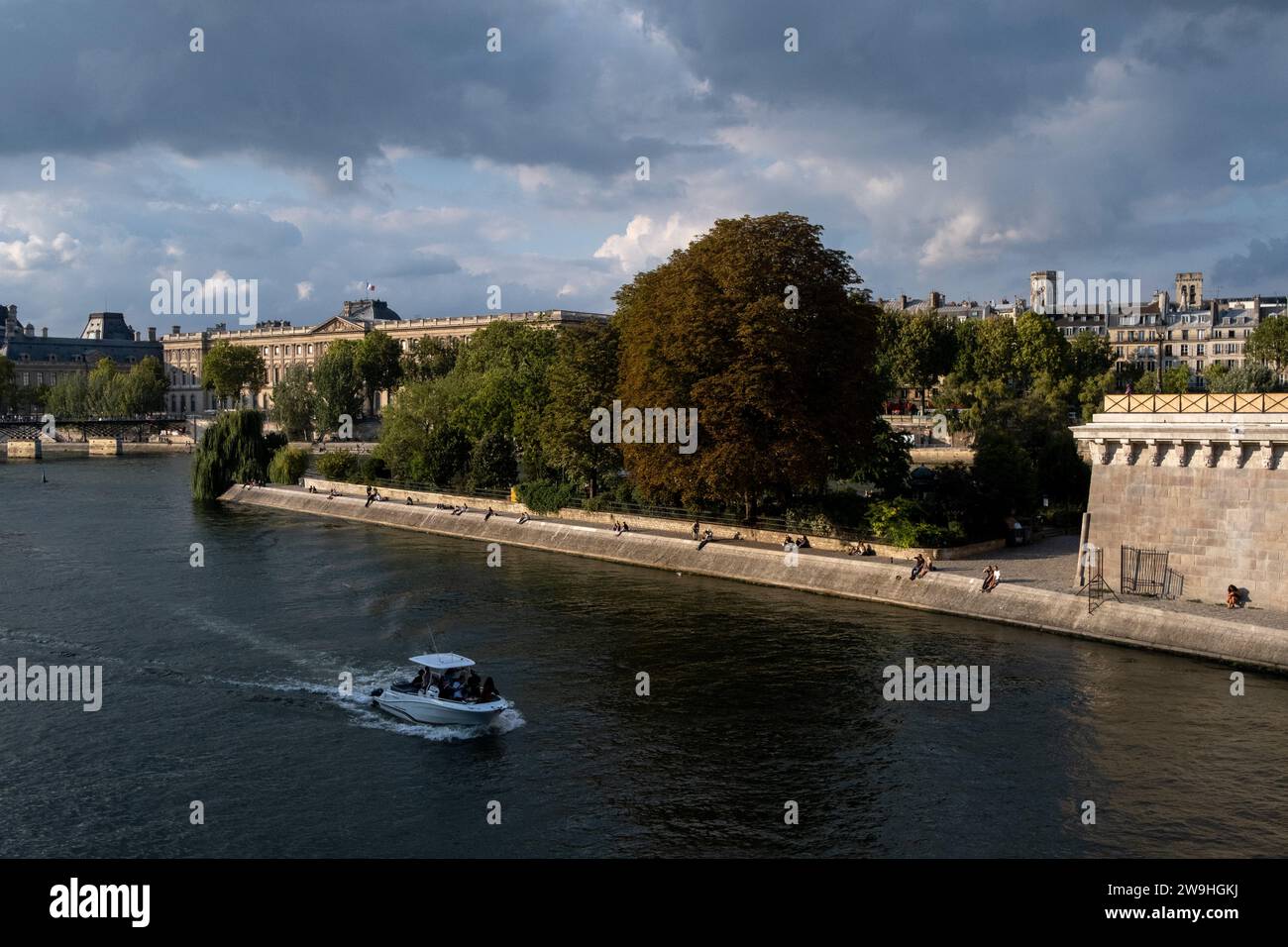 France, Ile-De-France, Paris on 2022-09-15. Illustration of daily life in Paris. Photograph by Martin Bertrand. France, Ile-De-France, Paris le 2022-0 Stock Photo