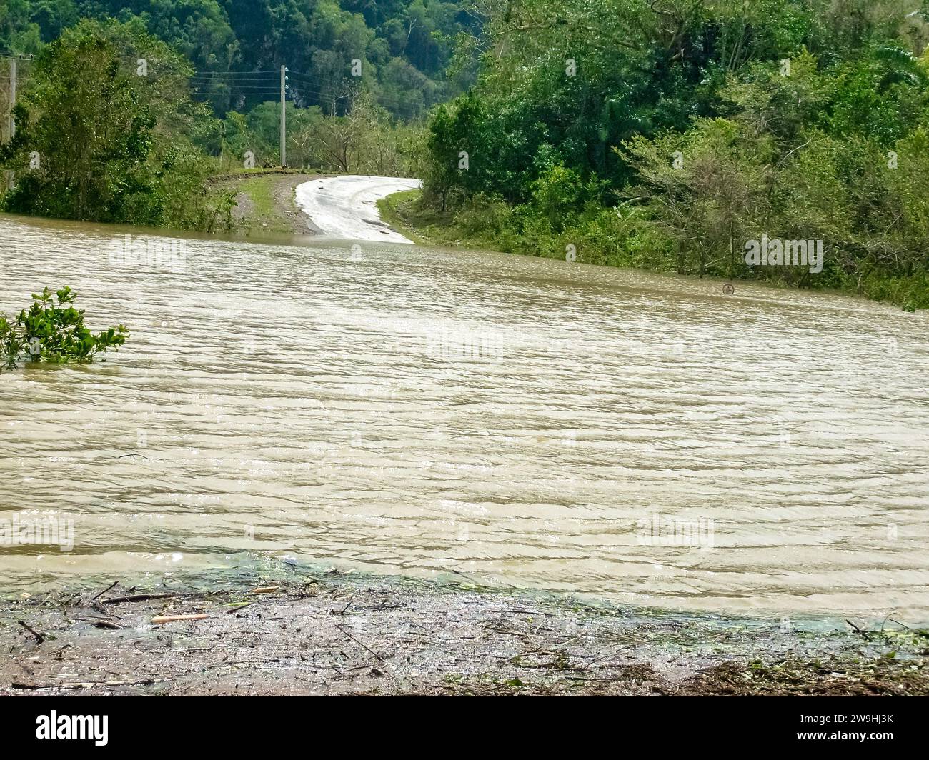 Aftermath of Hurricane Ike, Cuba, 2008 Stock Photo