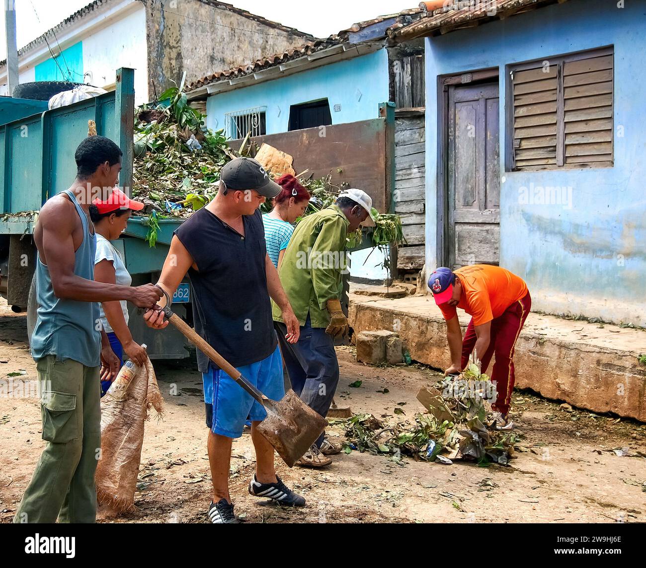 Aftermath of Hurricane Ike, Cuba, 2008 Stock Photo