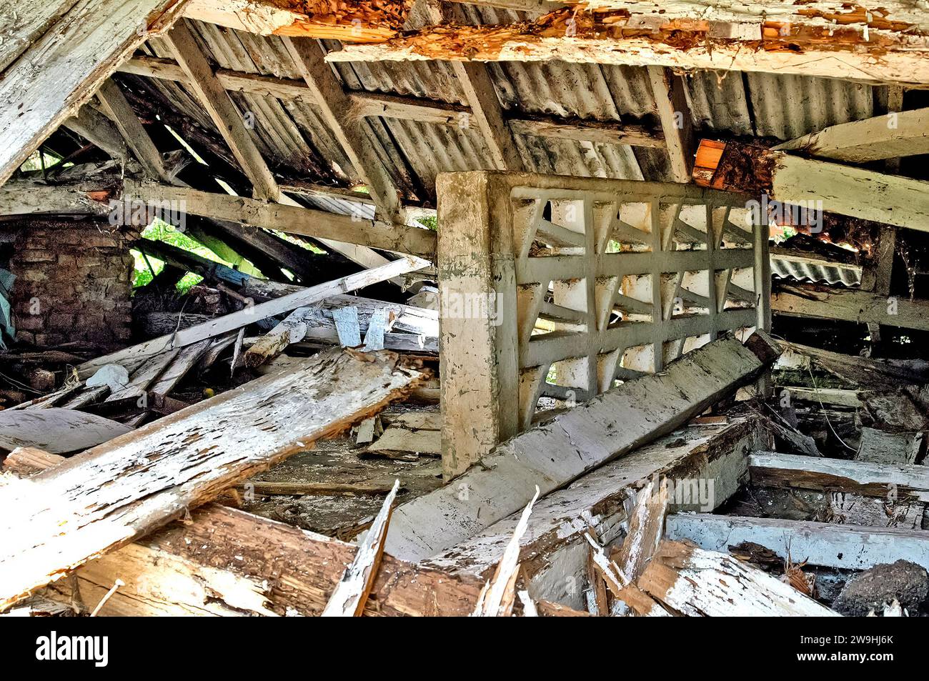 Aftermath of Hurricane Ike, Cuba, 2008 Stock Photo