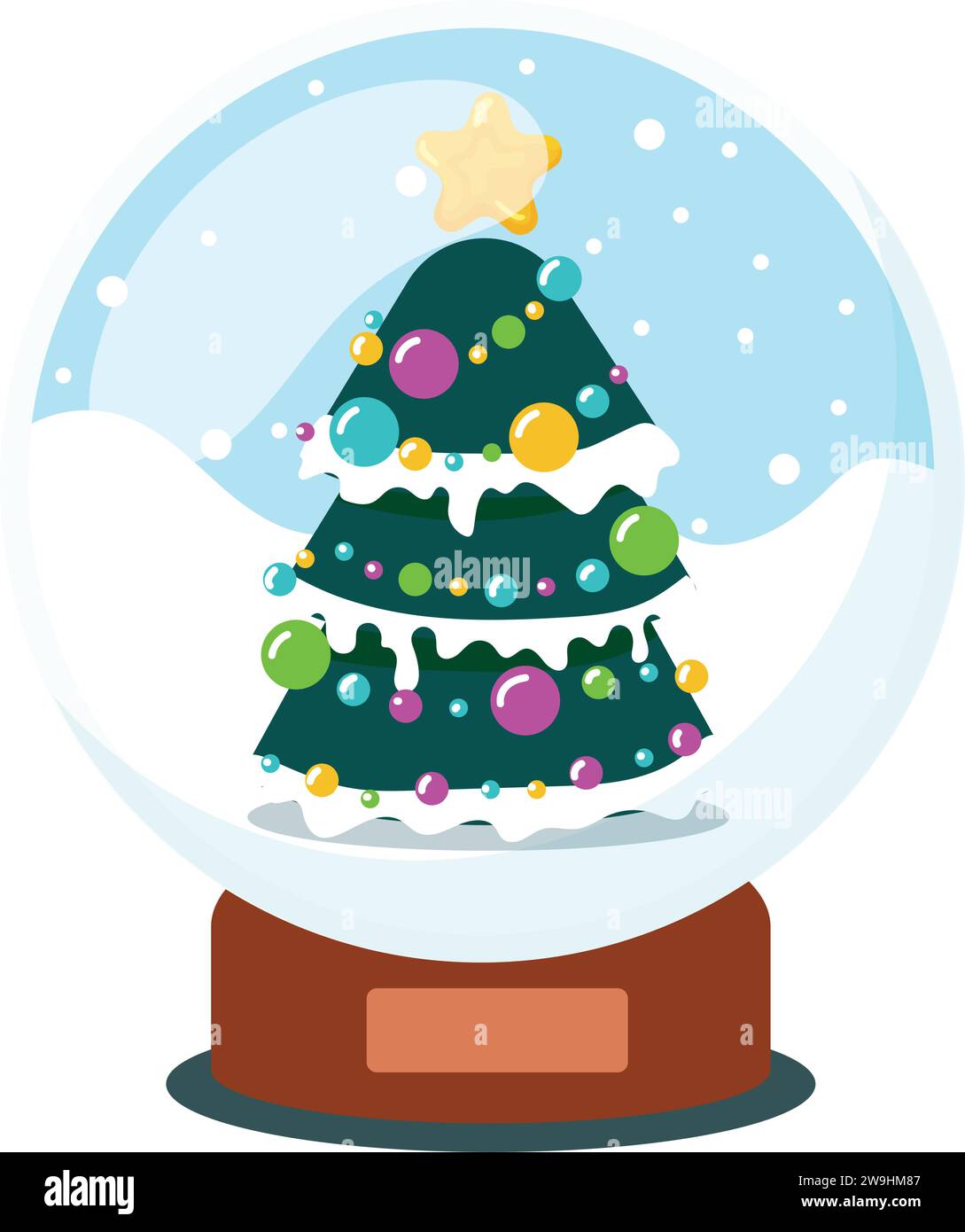 Christmas crystal ball Vector Stock Vector Image & Art - Alamy