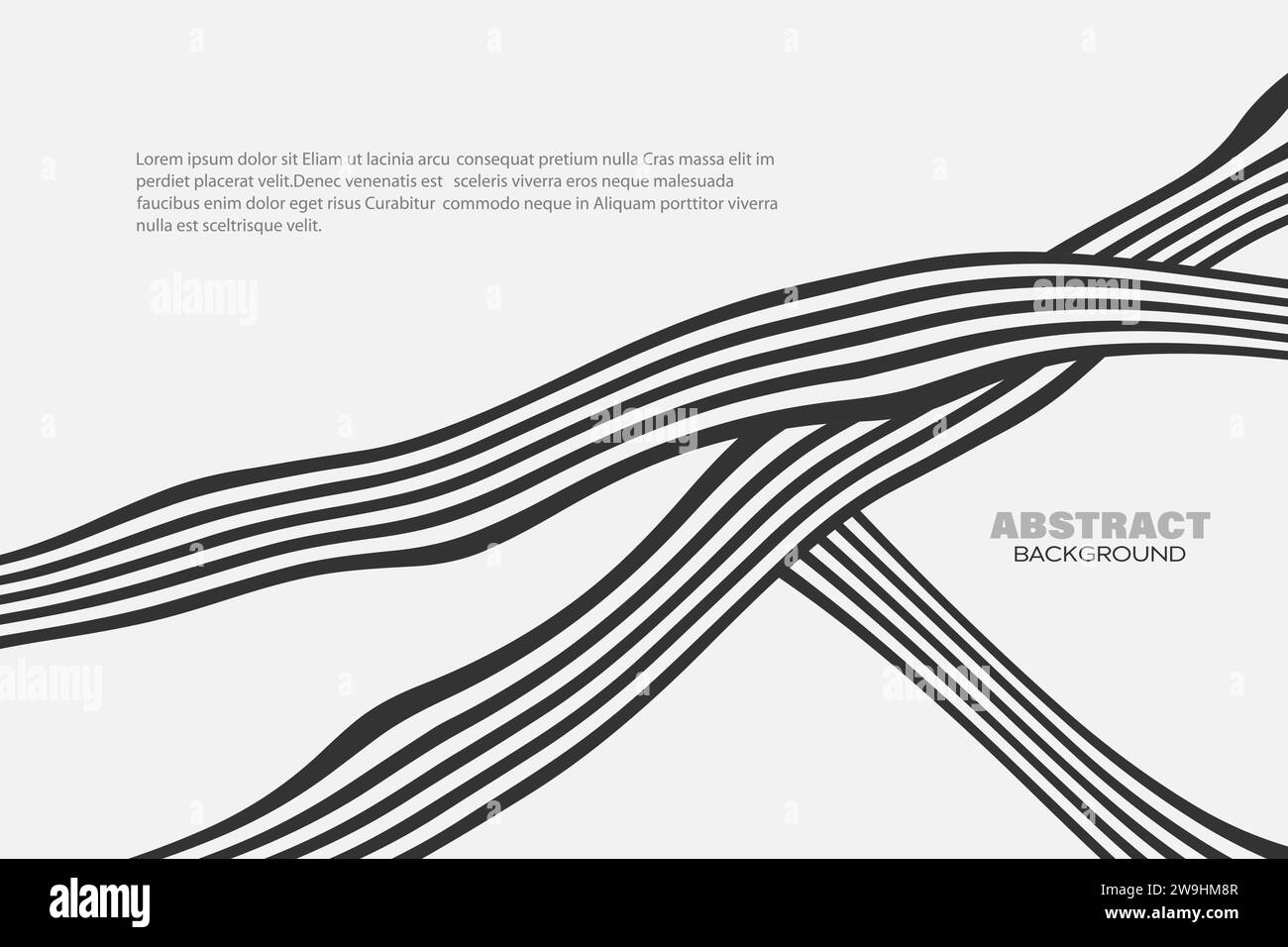 Optical art. Abstract wave background design black and white Stock ...