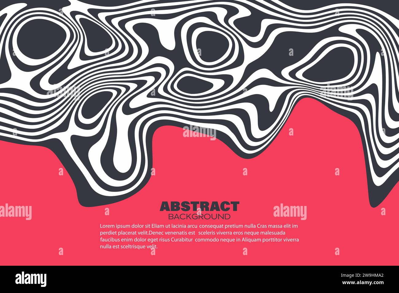 Black and white design. Optical illusion pattern. Abstract geometric ...