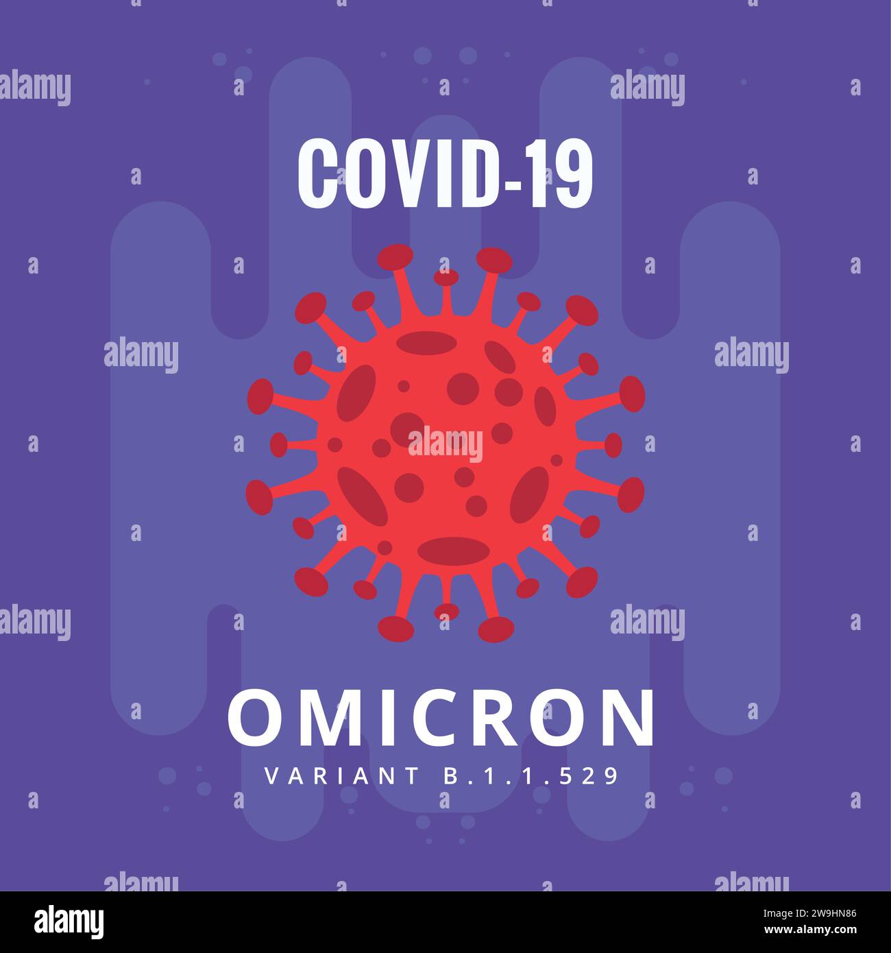Colored covid poster omnicron variant Vector Stock Vector Image & Art ...