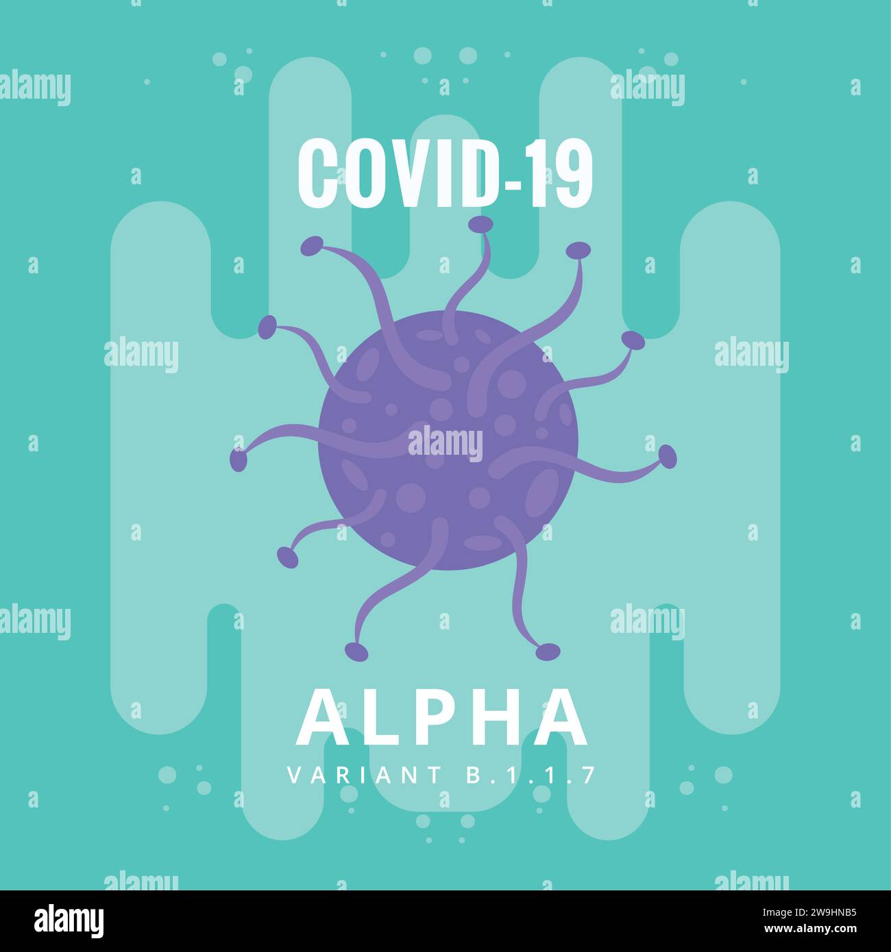 Colored covid poster alpha variant Vector Stock Vector Image & Art - Alamy