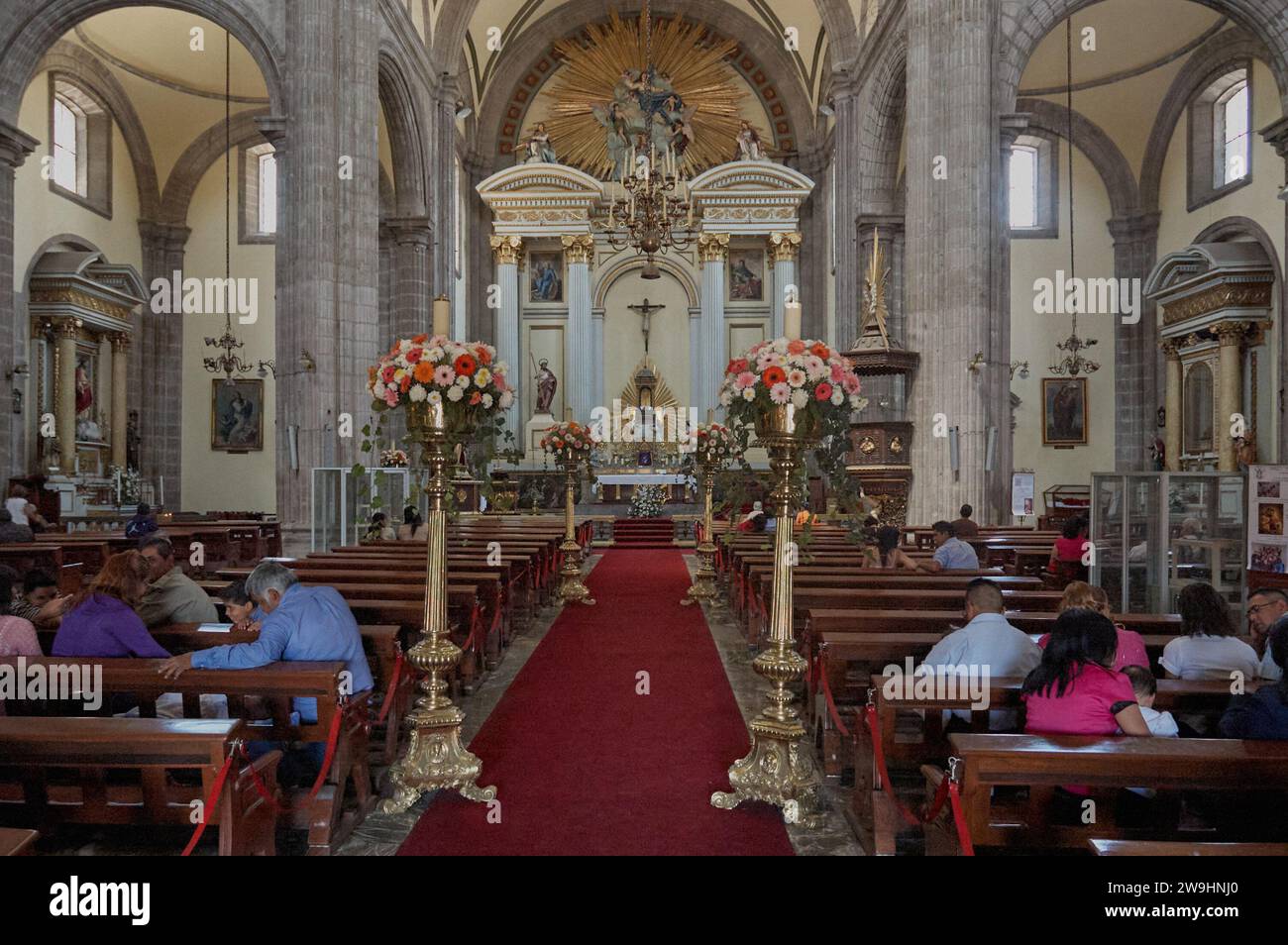 La Catedral Metropolitana de la Asunción de la Santísima Virgen María a los Cielos de la Ciudad de México, también conocida como Catedral de la Asunci Stock Photo