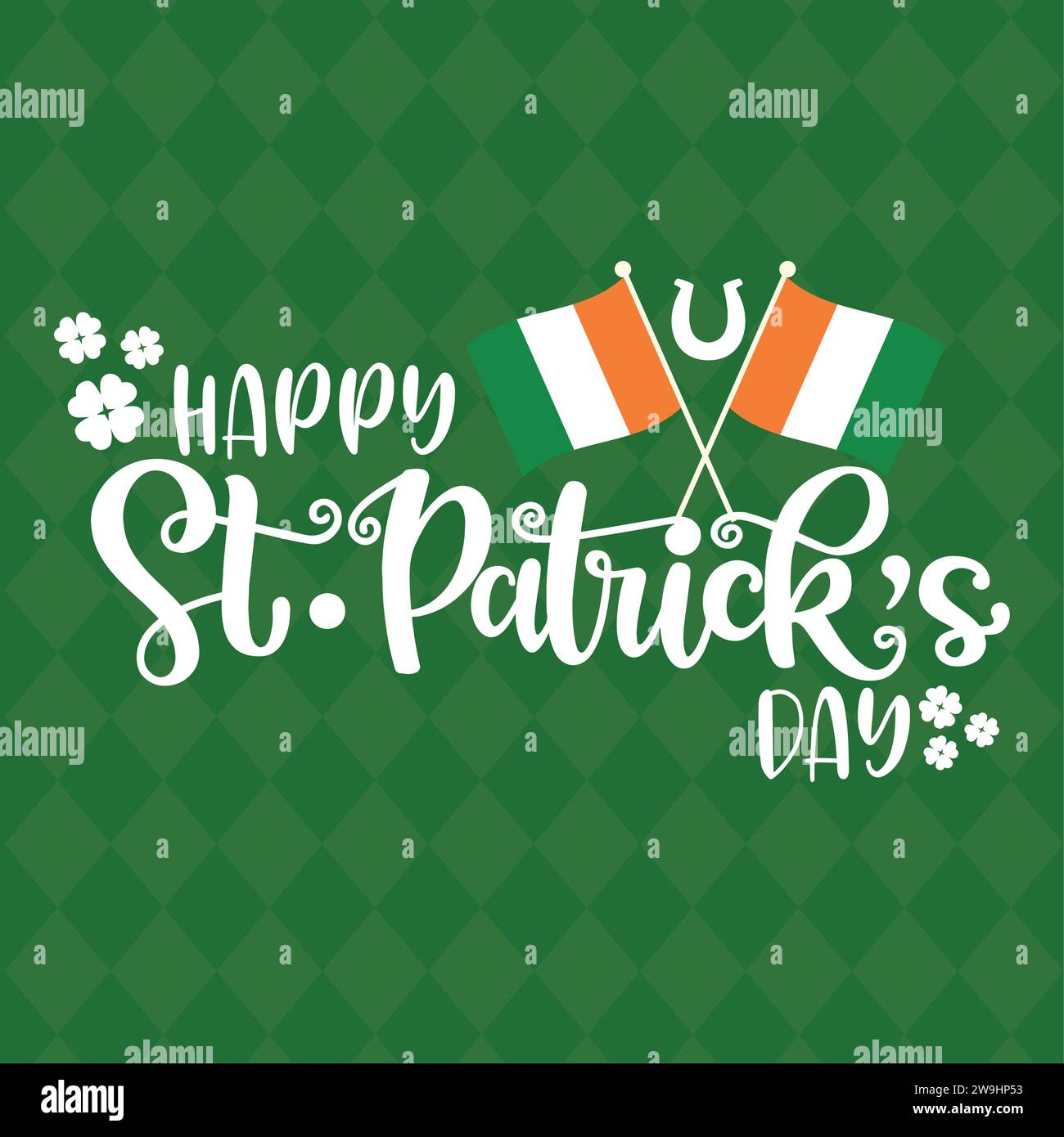 peanut st patricks day flag