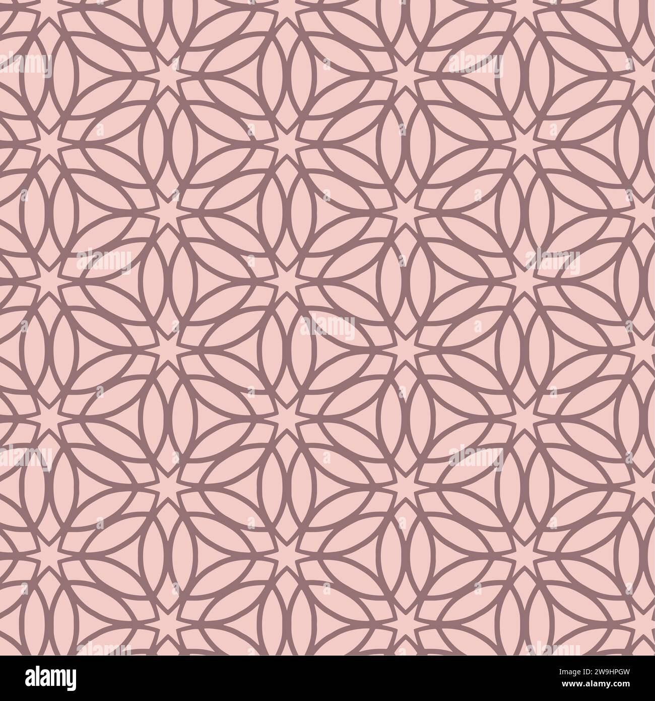 Pink stars floral pattern background Vector Stock Vector Image & Art ...
