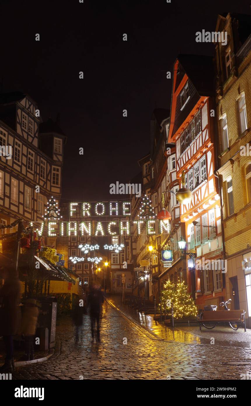 Christmas Time in Marburg. Stock Photo