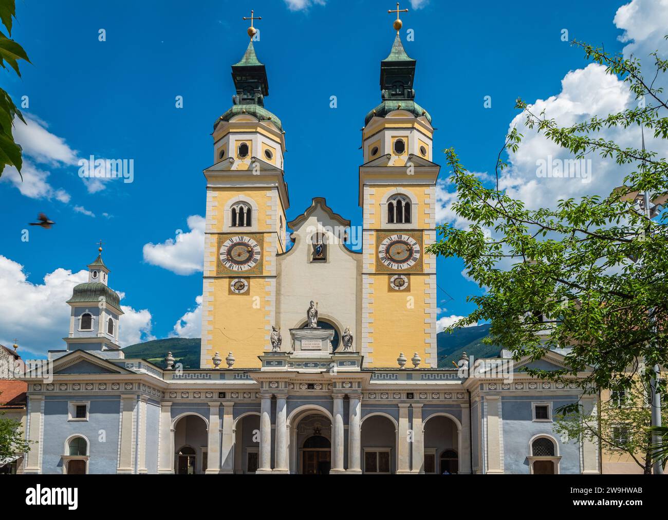The Main Facade Of The Cathedral Of Brixen From Domplatz South Tyrol