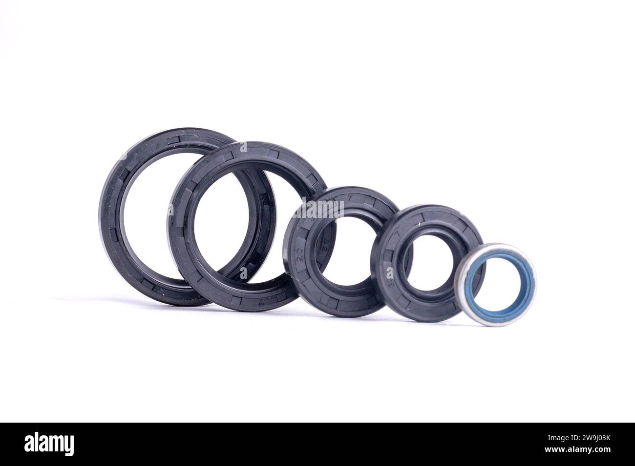 Rubber seals of bearings on a white background Stock Photo Alamy