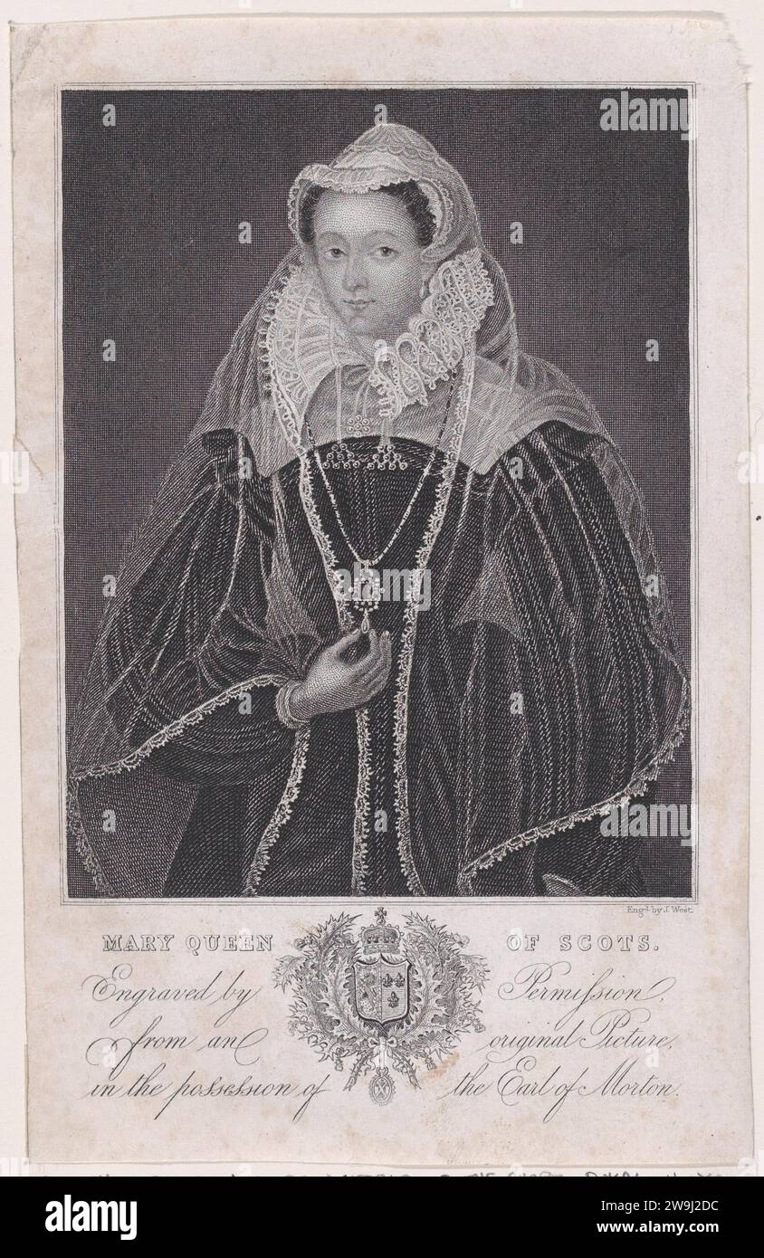 Mary, Queen of Scots (from "A Souvenir of the Abbey and Palace of