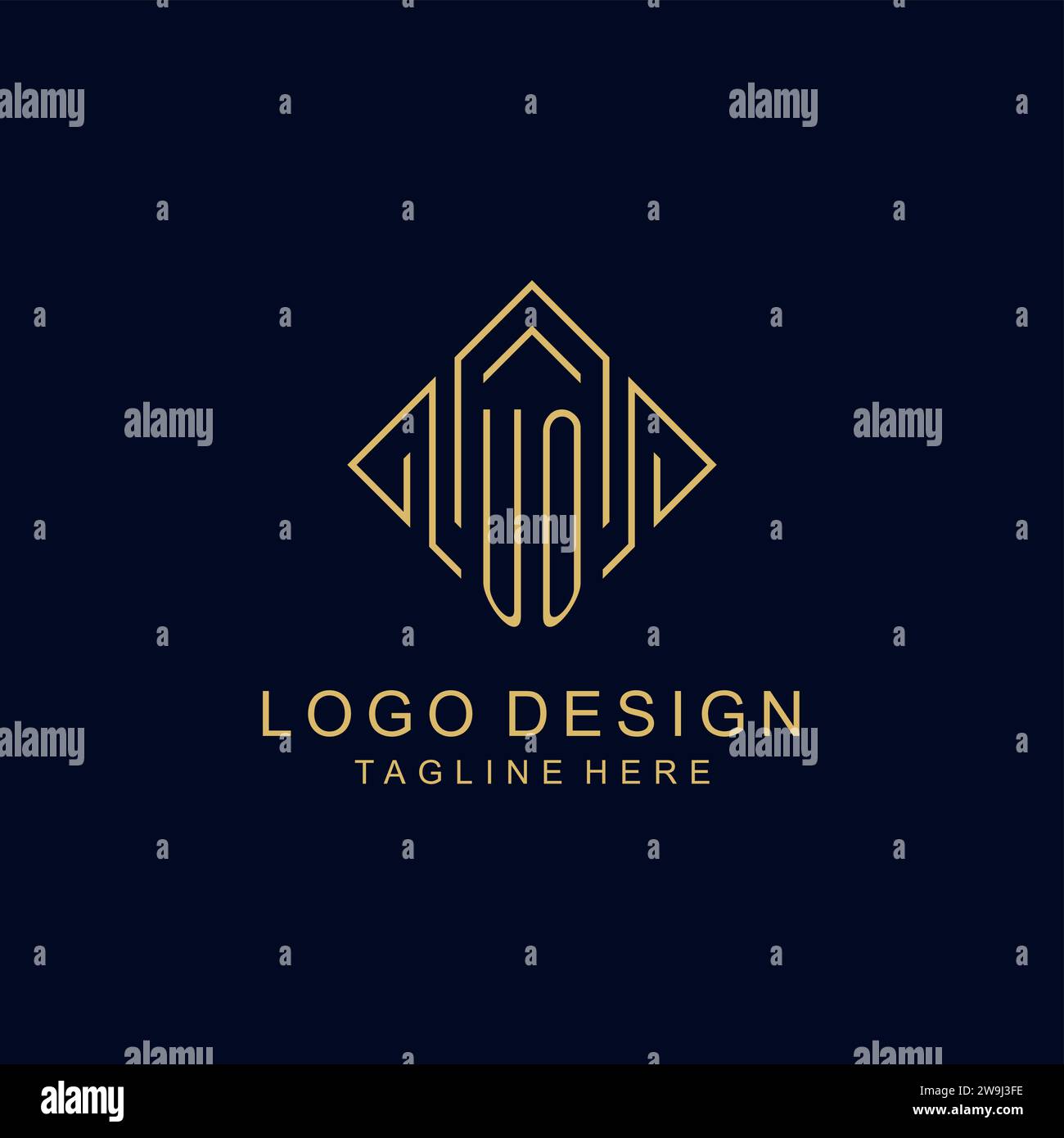 Uo letter design hi-res stock photography and images - Alamy