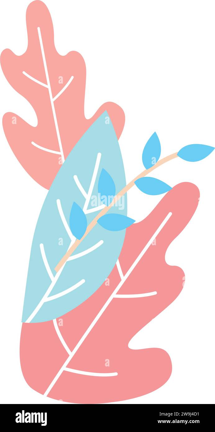 Isolated colored seasonal leaf icon Vector Stock Vector Image & Art - Alamy