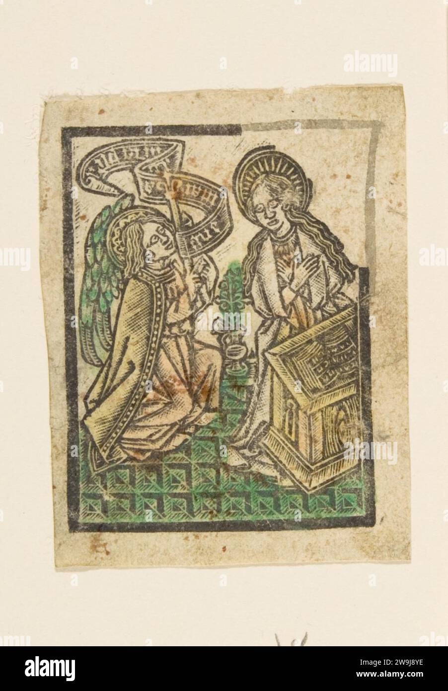 The Annunciation 1931 by Anonymous, German, Cologne, 15th century Stock ...