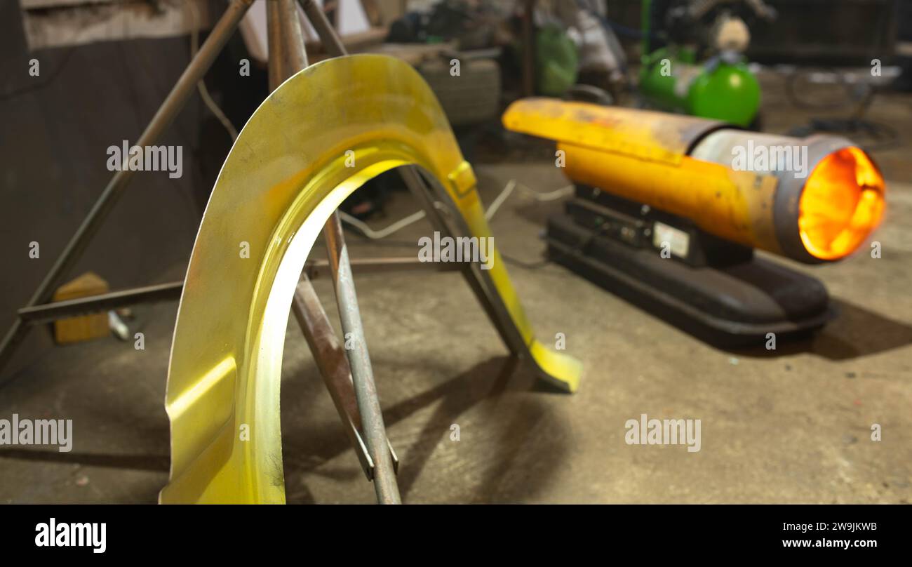 Truck car wheel arch repair and replacement, garage repair, car repair