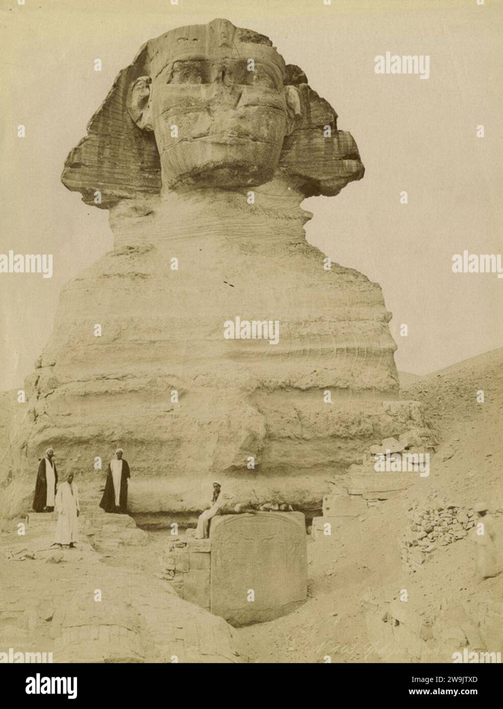 Photo Ancienne Égypte Edfou – Temple – Tirage Albuminé Zangaki – 21,5x28cm