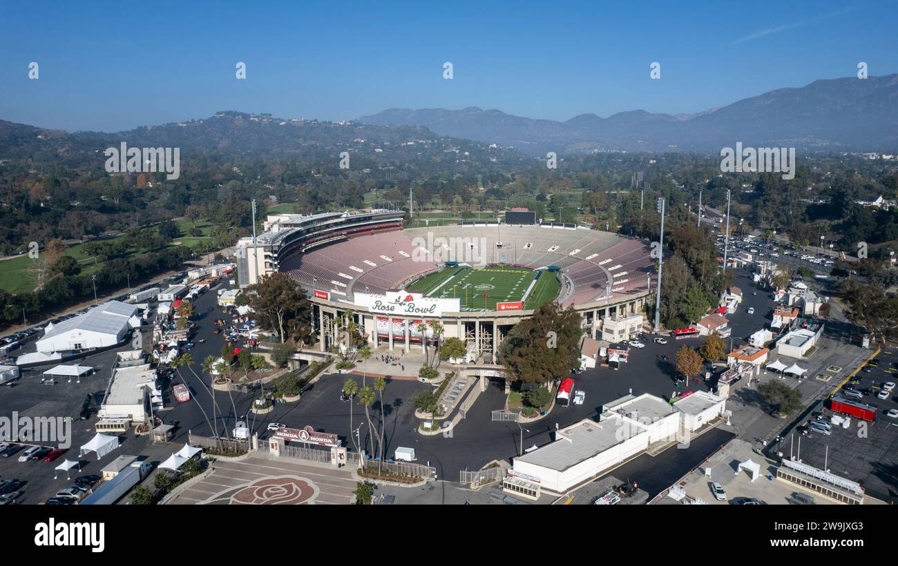 Los Angeles, California, USA. 27th Dec, 2023. An aerial view of the