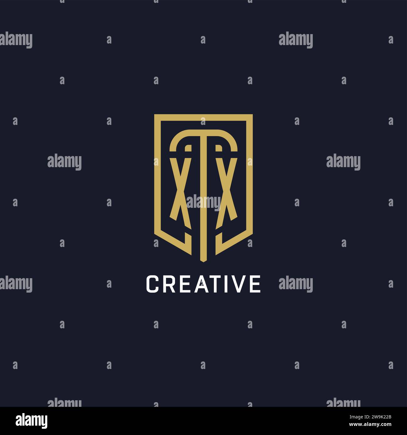 Xx letter logo design hi-res stock photography and images - Alamy