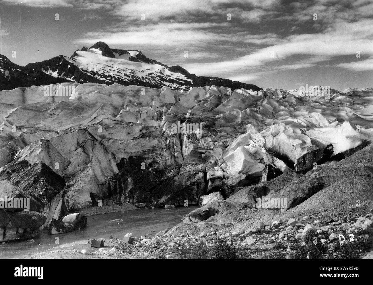 Mendenhall Glacier Alaska Circa 1950 Stock Photo Alamy
