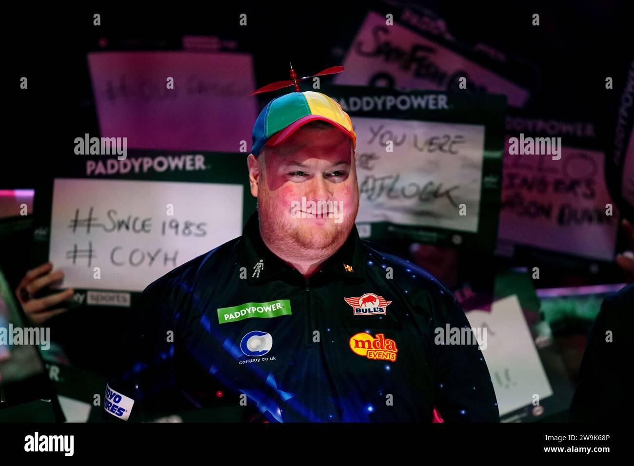 Ricky Evans before his match against Daryl Gurney on day eleven of the