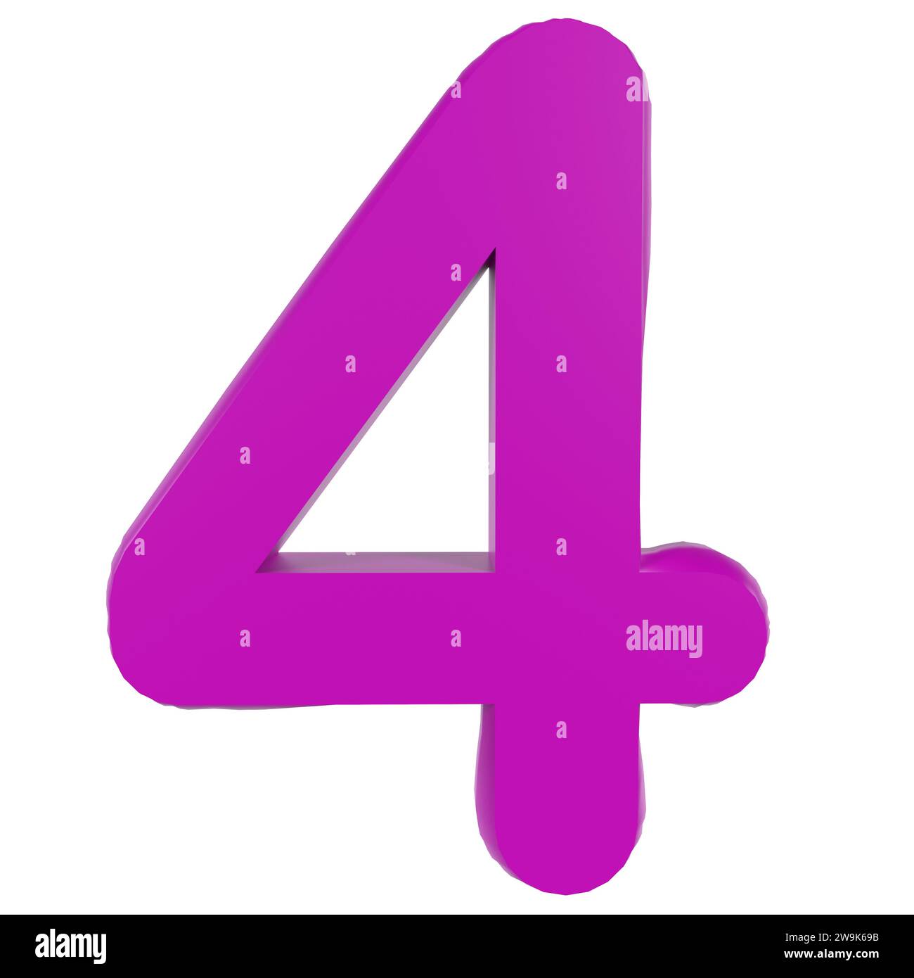 Number four isolated on Cut Out Stock Images Pictures Alamy