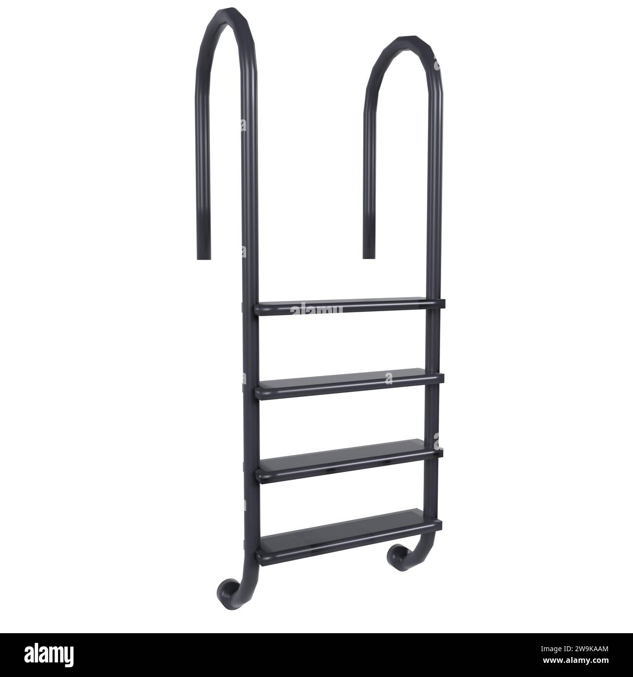 Pool Ladder isolated on white background Stock Photo Alamy