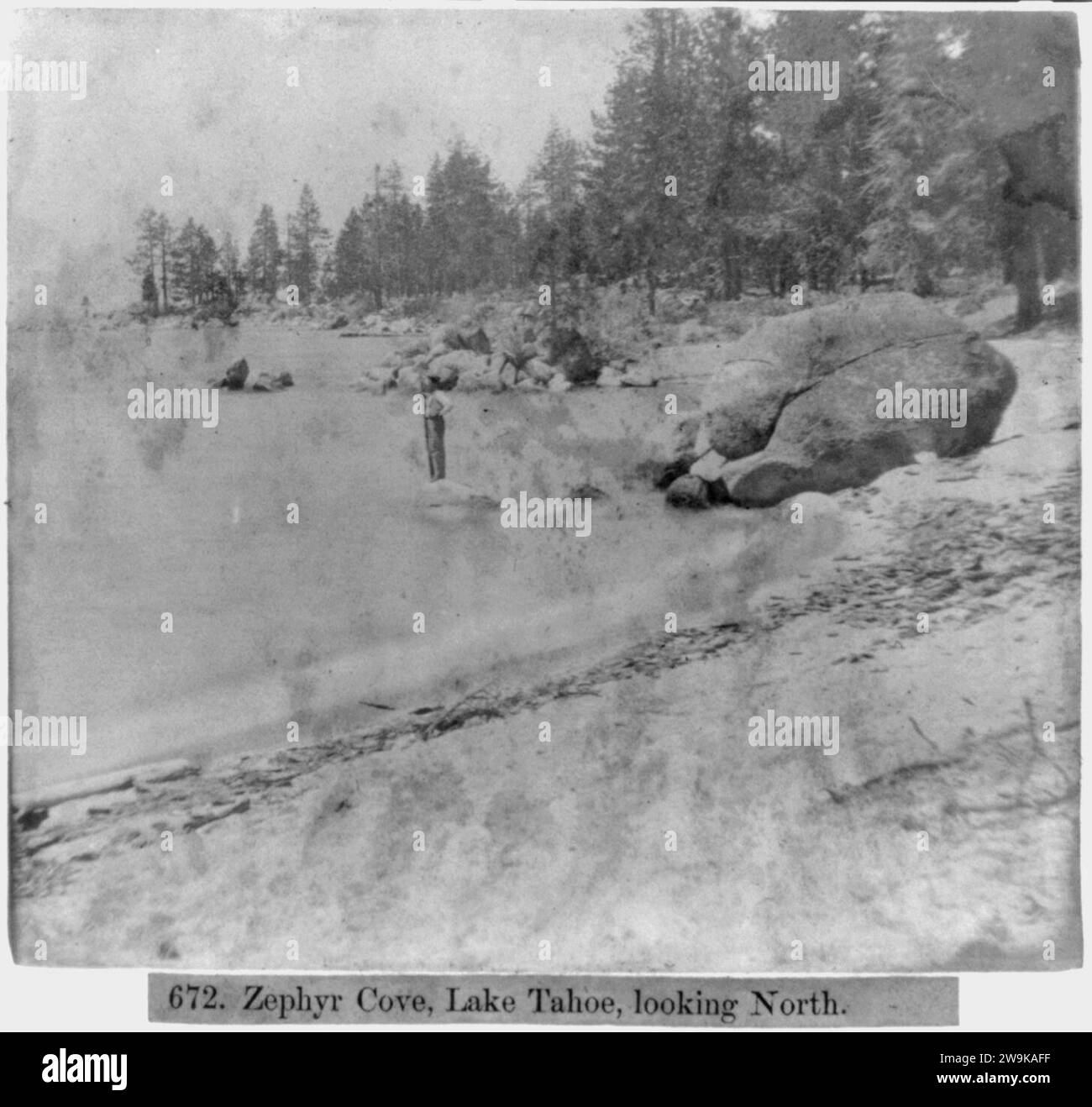 Zephyr Cove, Lake Tahoe, looking North Stock Photo Alamy