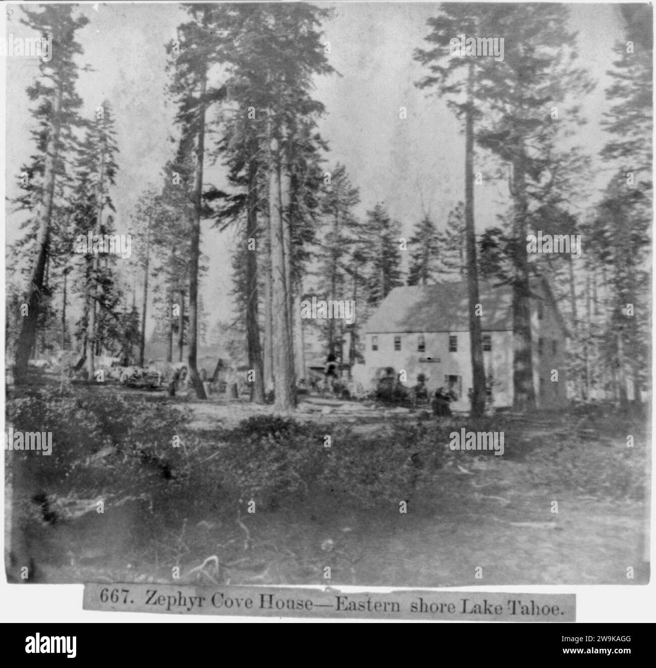 Zephyr Cove House Eastern Shore Lake Tahoe Stock Photo Alamy