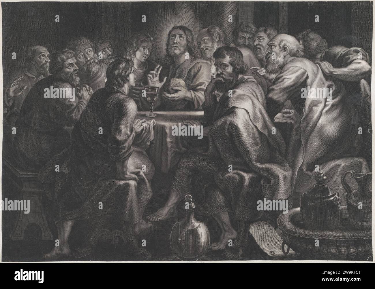 The Last Supper 1951 by Peter Paul Rubens Stock Photo Alamy