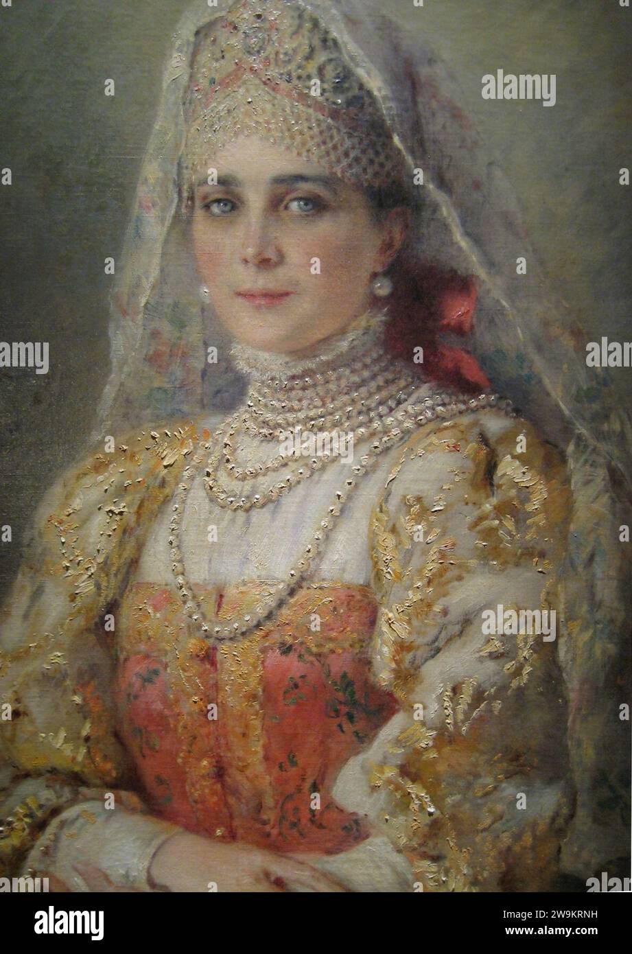 Zinaida Yusupova by Makovskiy detail 01 Stock Photo Alamy