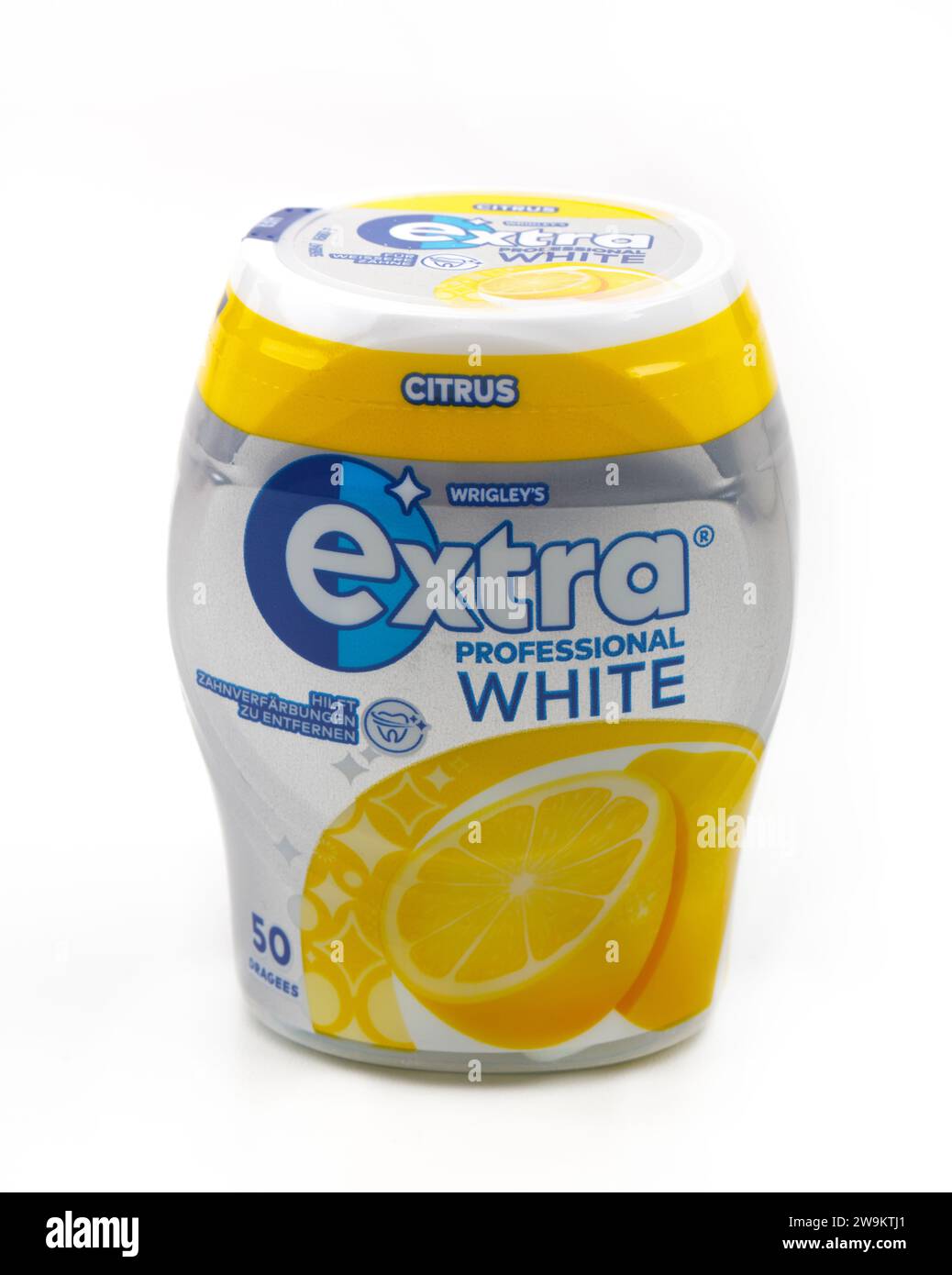 HUETTENBERG, HESSE, GERMANY 20231228 EXTRA WRIGLEYS Citrus Chewing