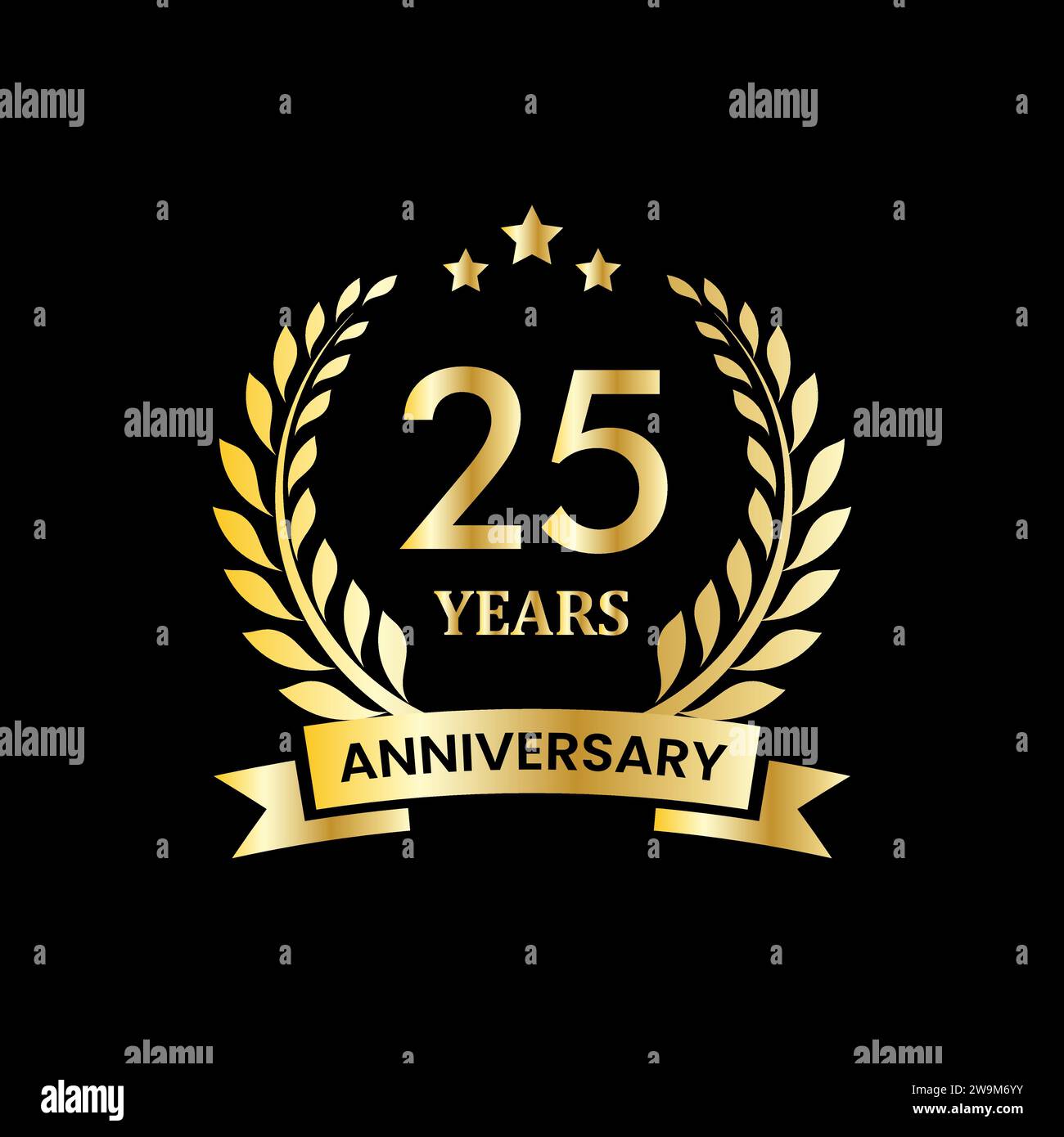 anniversary badge design. anniversary logo template Stock Vector