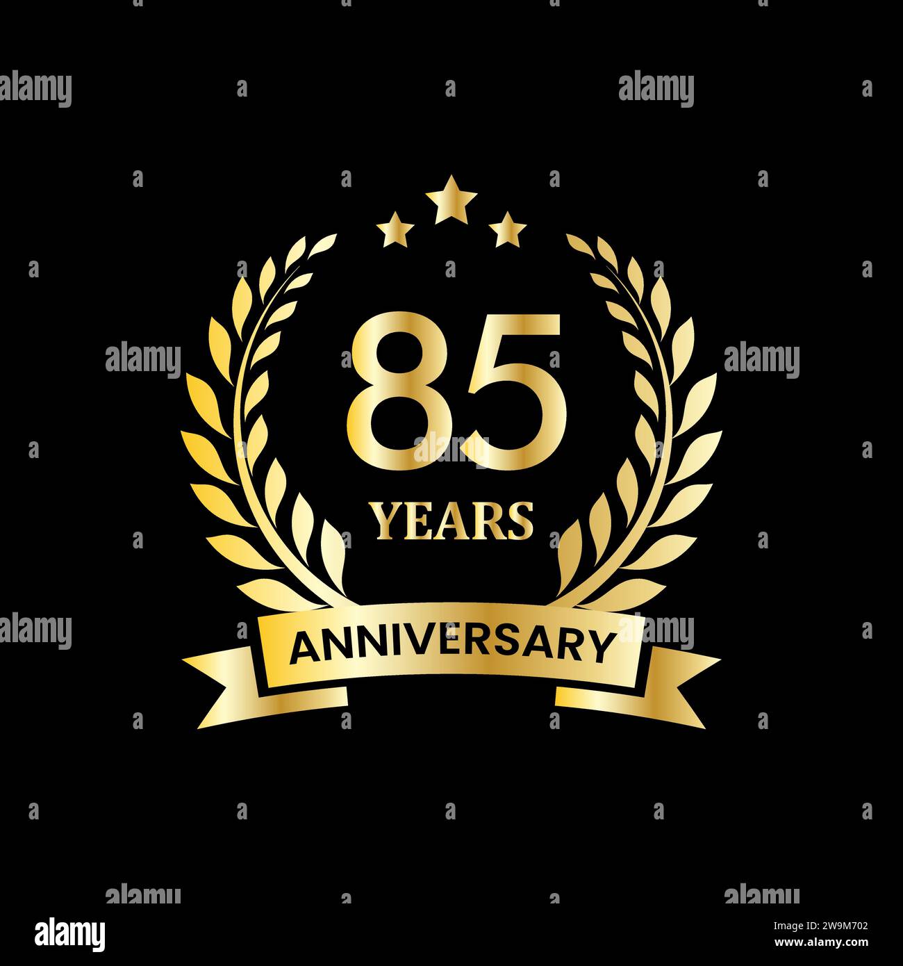 anniversary badge design. anniversary logo template Stock Vector