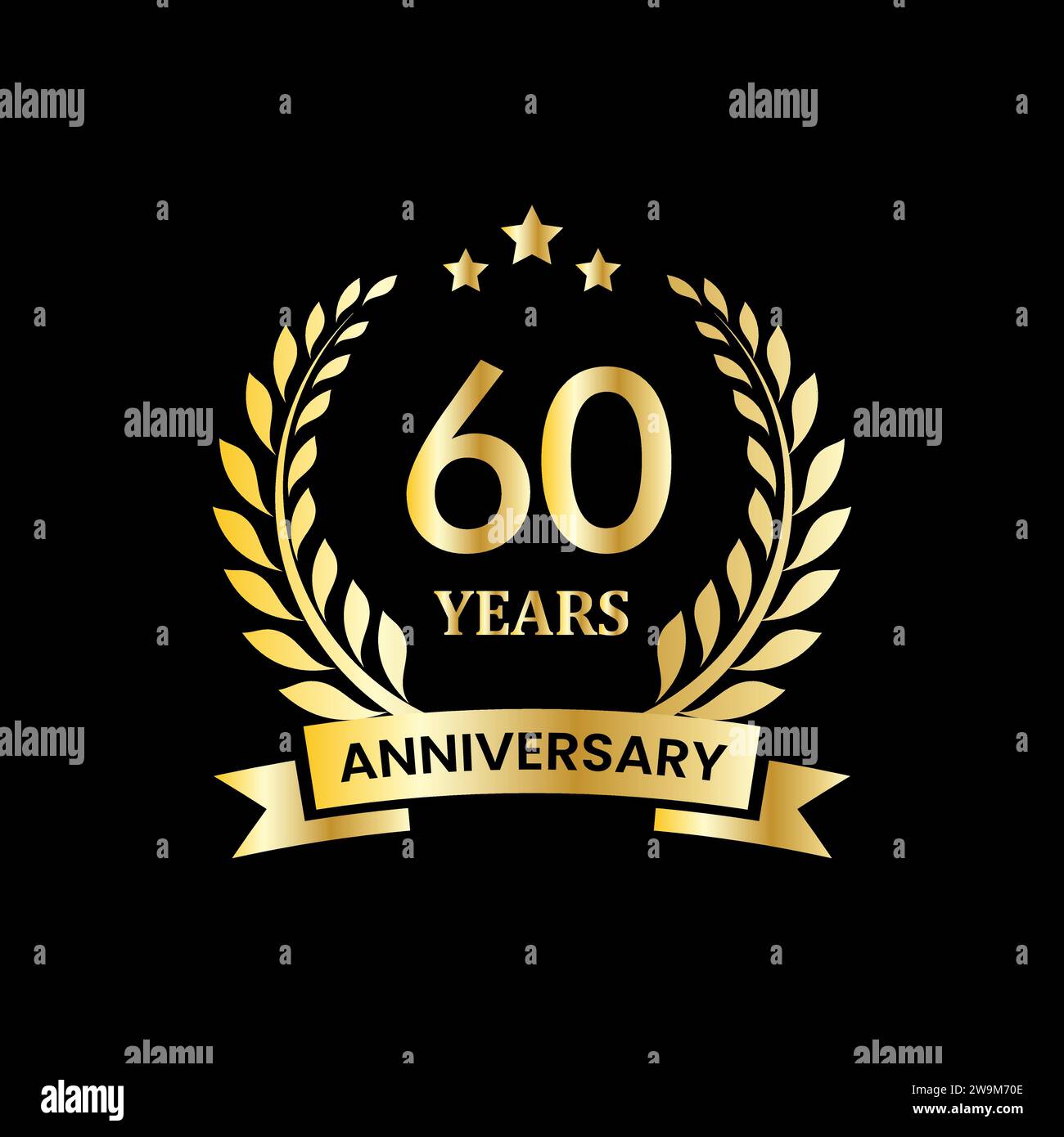 anniversary badge design. anniversary logo template Stock Vector