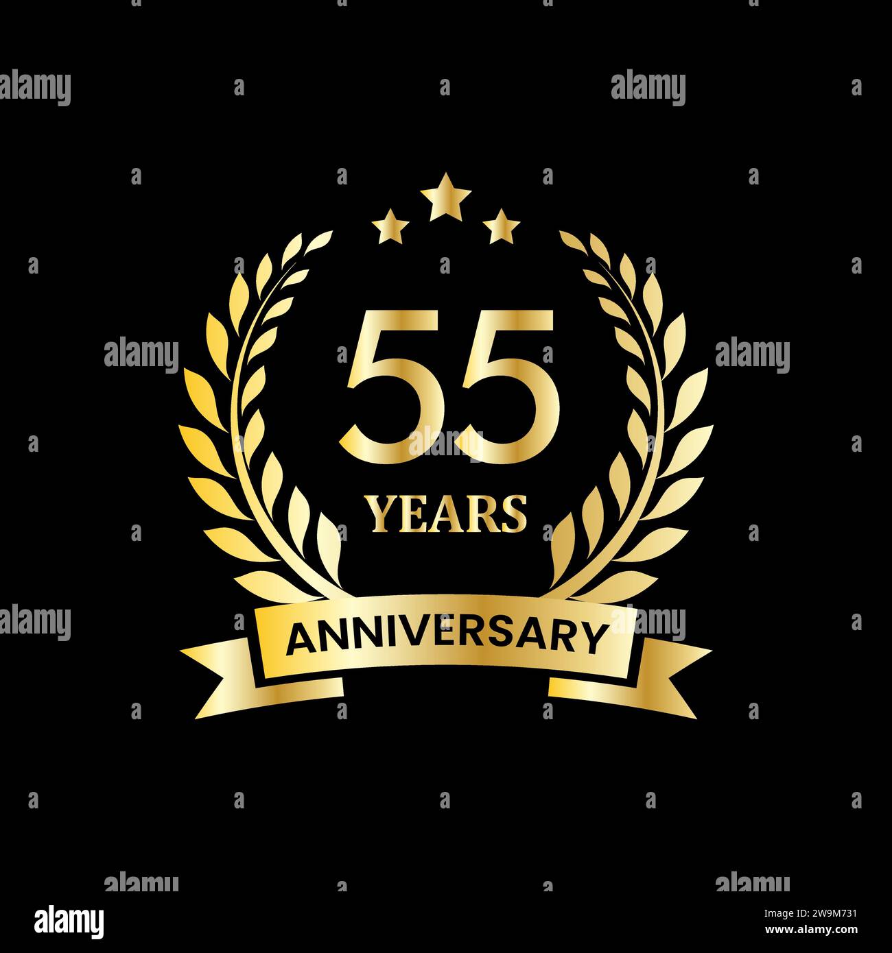 anniversary badge design. anniversary logo template Stock Vector