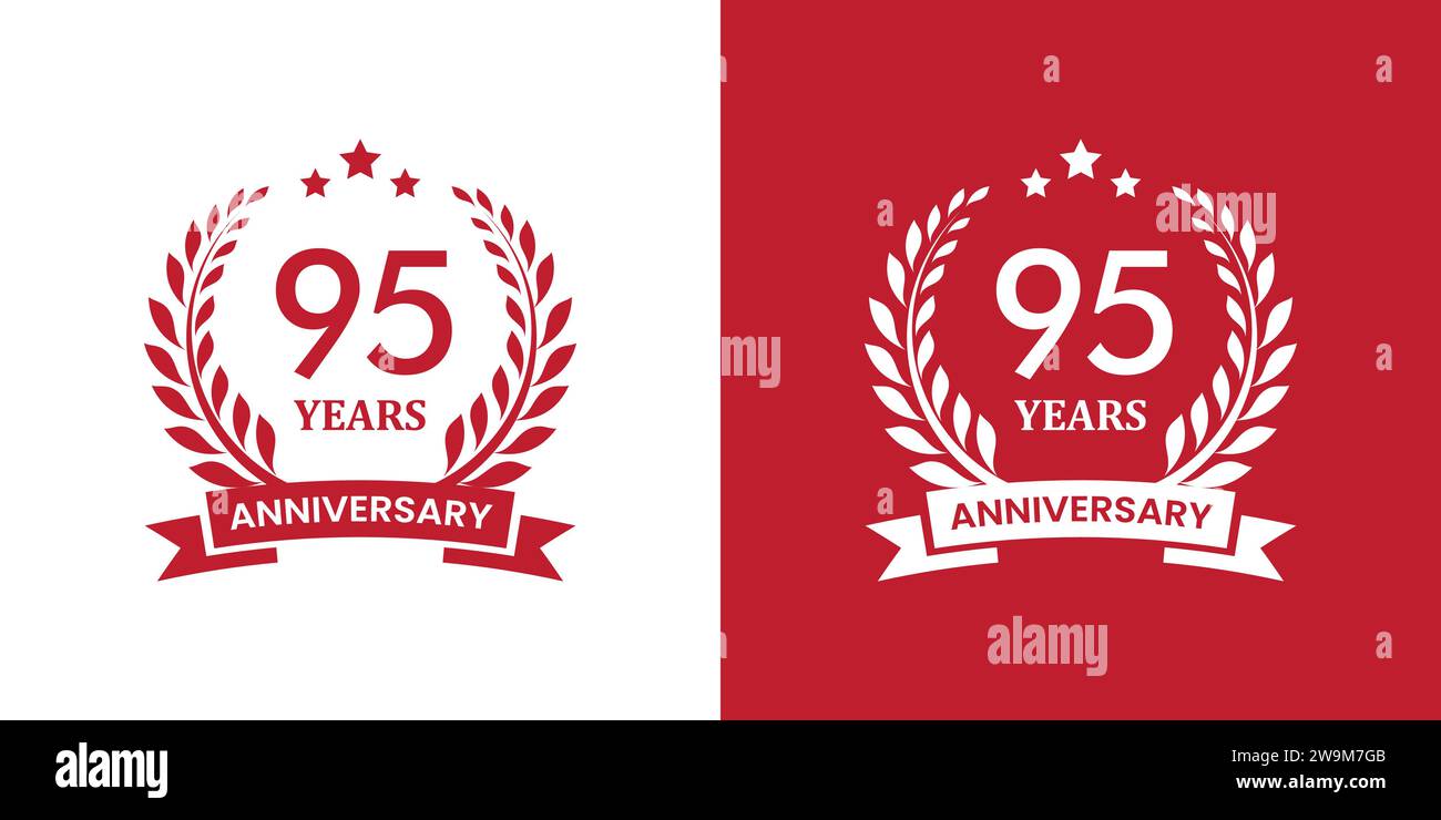 anniversary badge design. anniversary logo template Stock Vector