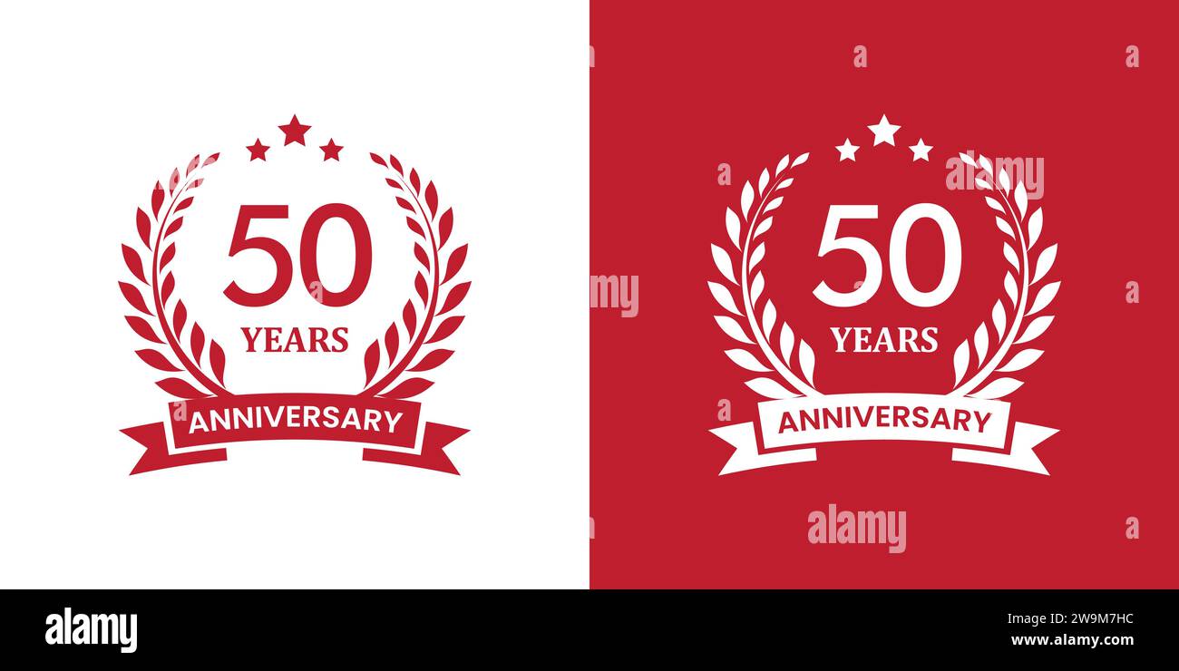 anniversary badge design. anniversary logo template Stock Vector
