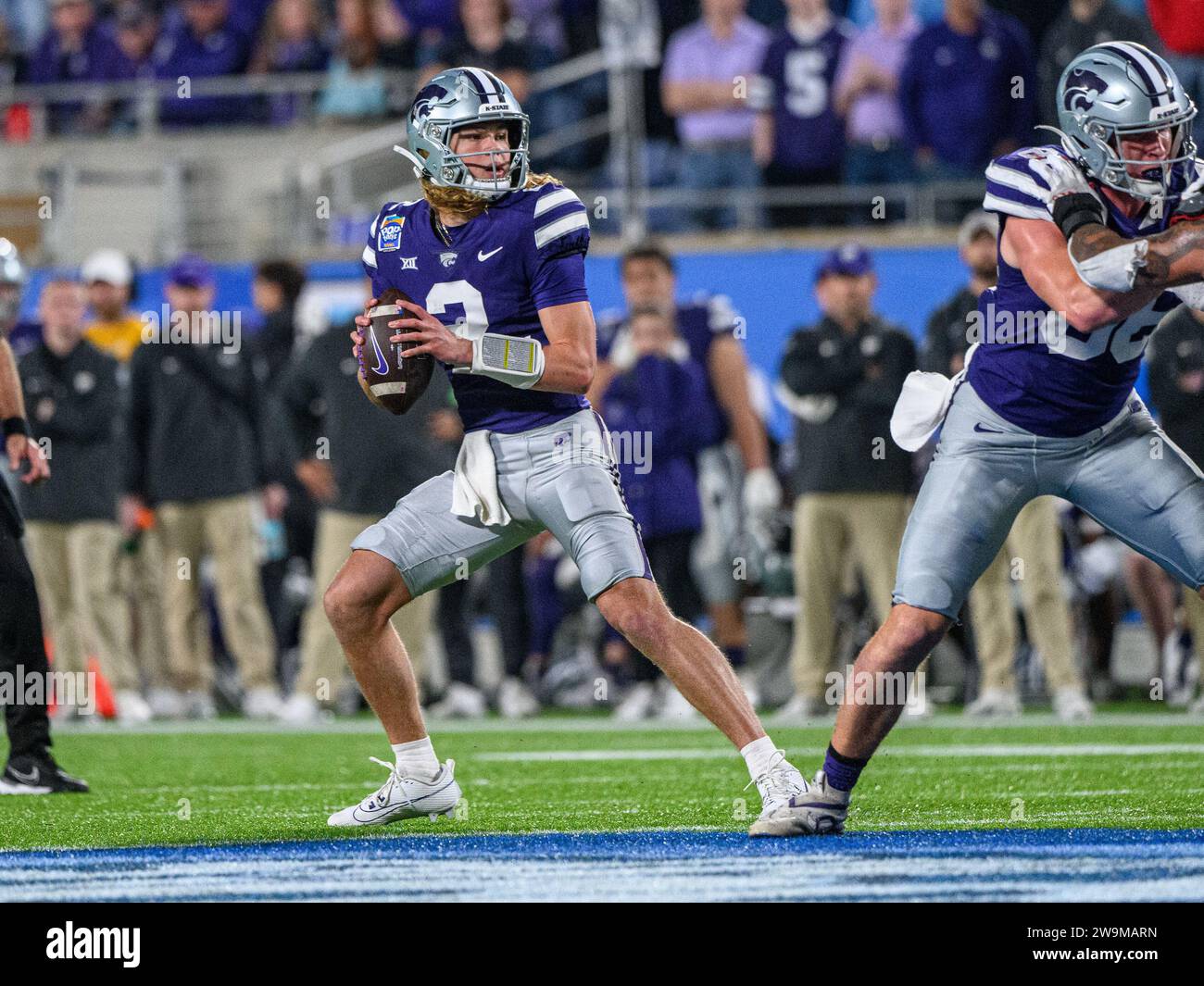 December 28, 2023: Kansas State quarterback Avery Johnson (2) during