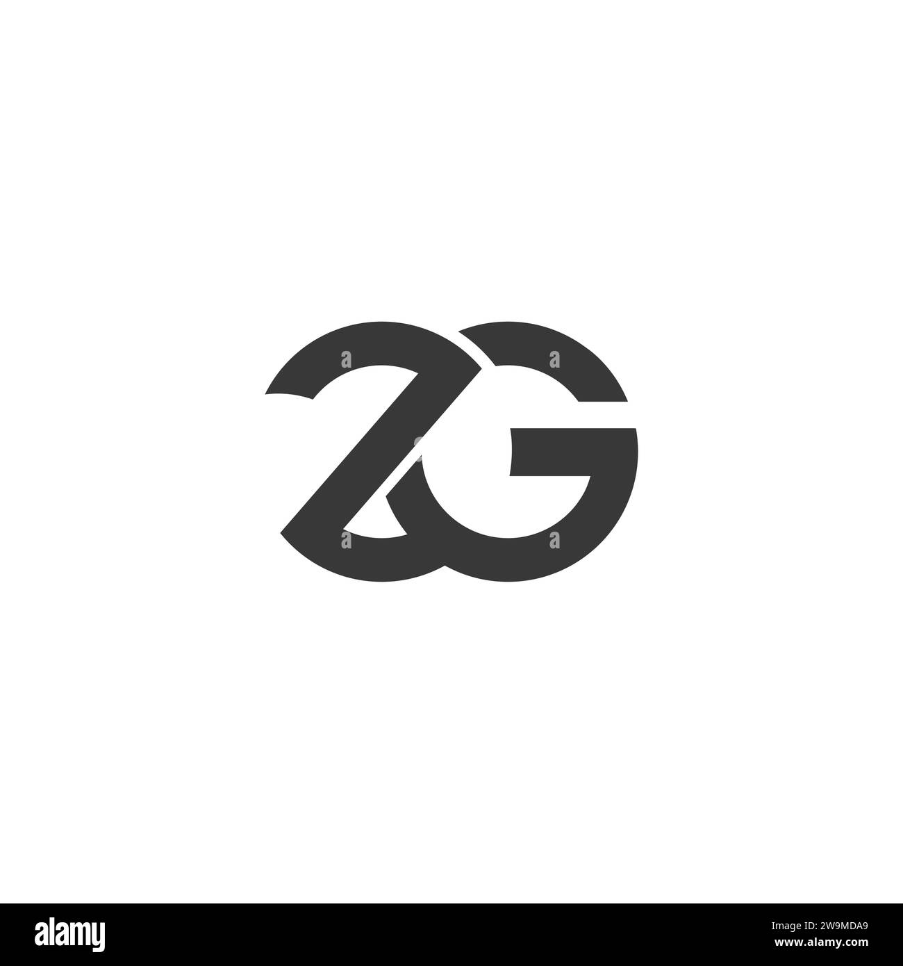 Letter zg logo Black and White Stock Photos & Images - Alamy