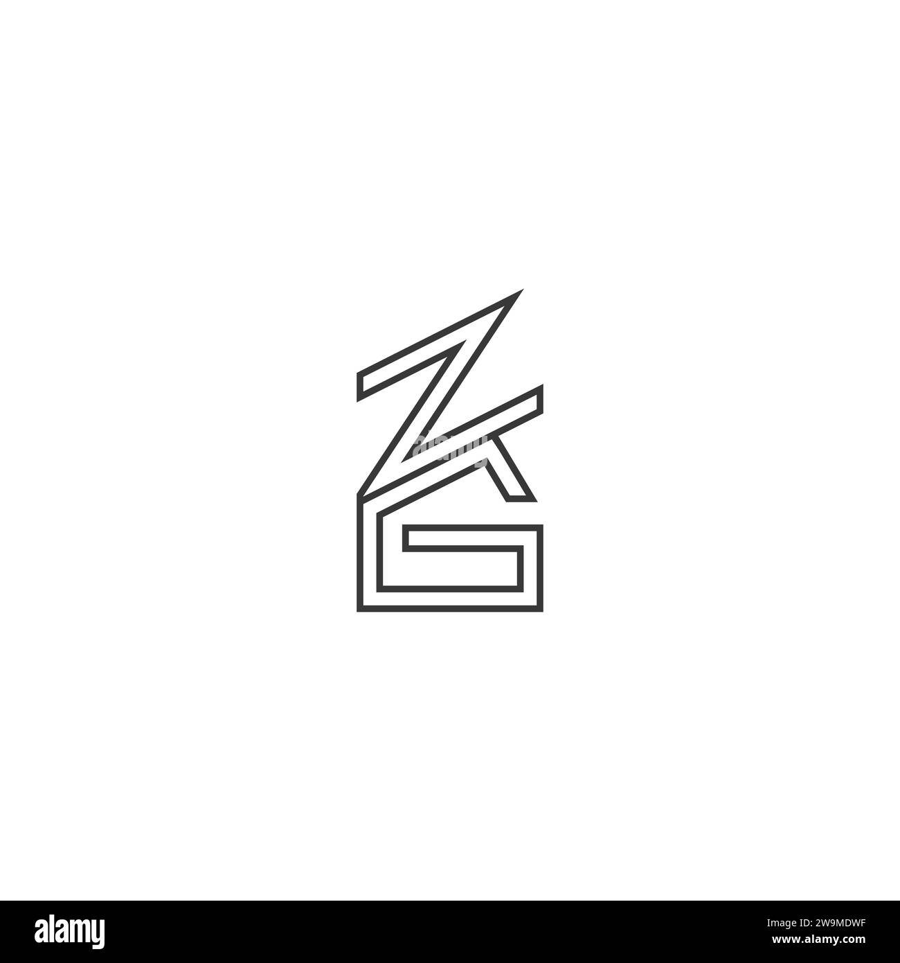 Alphabet Initials logo ZG, GZ, Z and G Stock Vector Image & Art Alamy