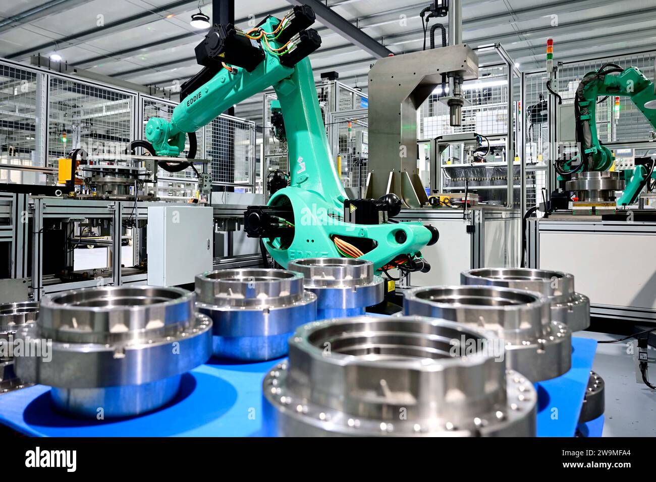 Yantai, China's Shandong Province. 27th Dec, 2023. A robot processes