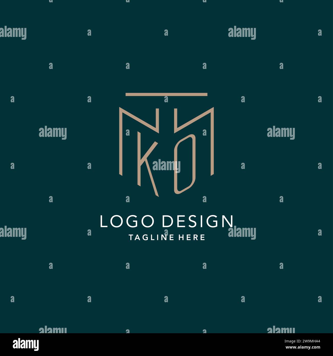 Ko clean logo Stock Vector Images - Alamy