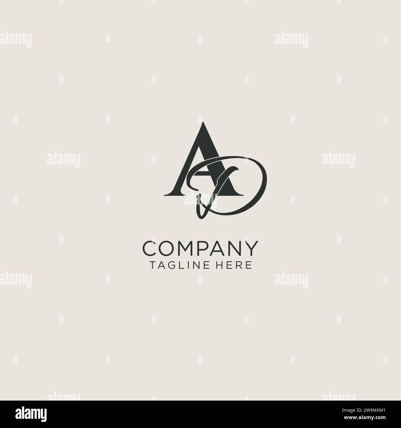 Initials AD letter monogram with elegant luxury style. Corporate