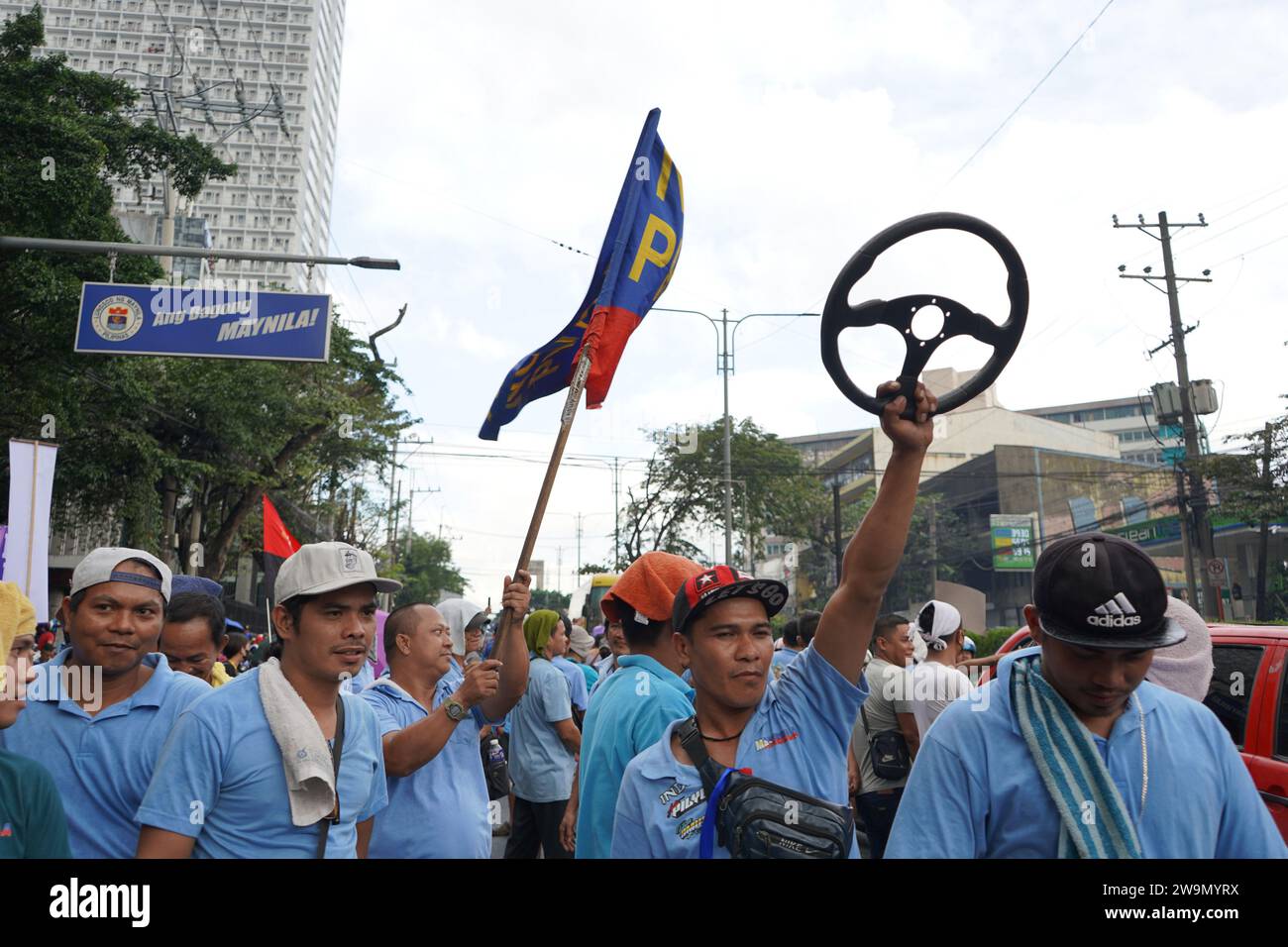 Manila, Philippines. 29th December 2023. Jeepney operators, drivers and ...